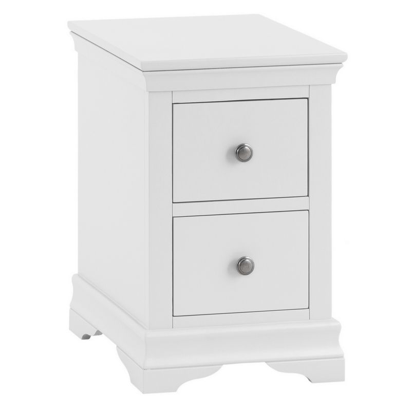Swafield Bedside White & Pine 2 Drawers